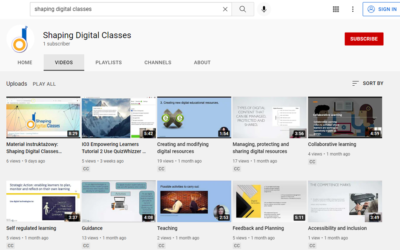 SHAPING DIGITAL CLASSES YOUTUBE CHANNEL
